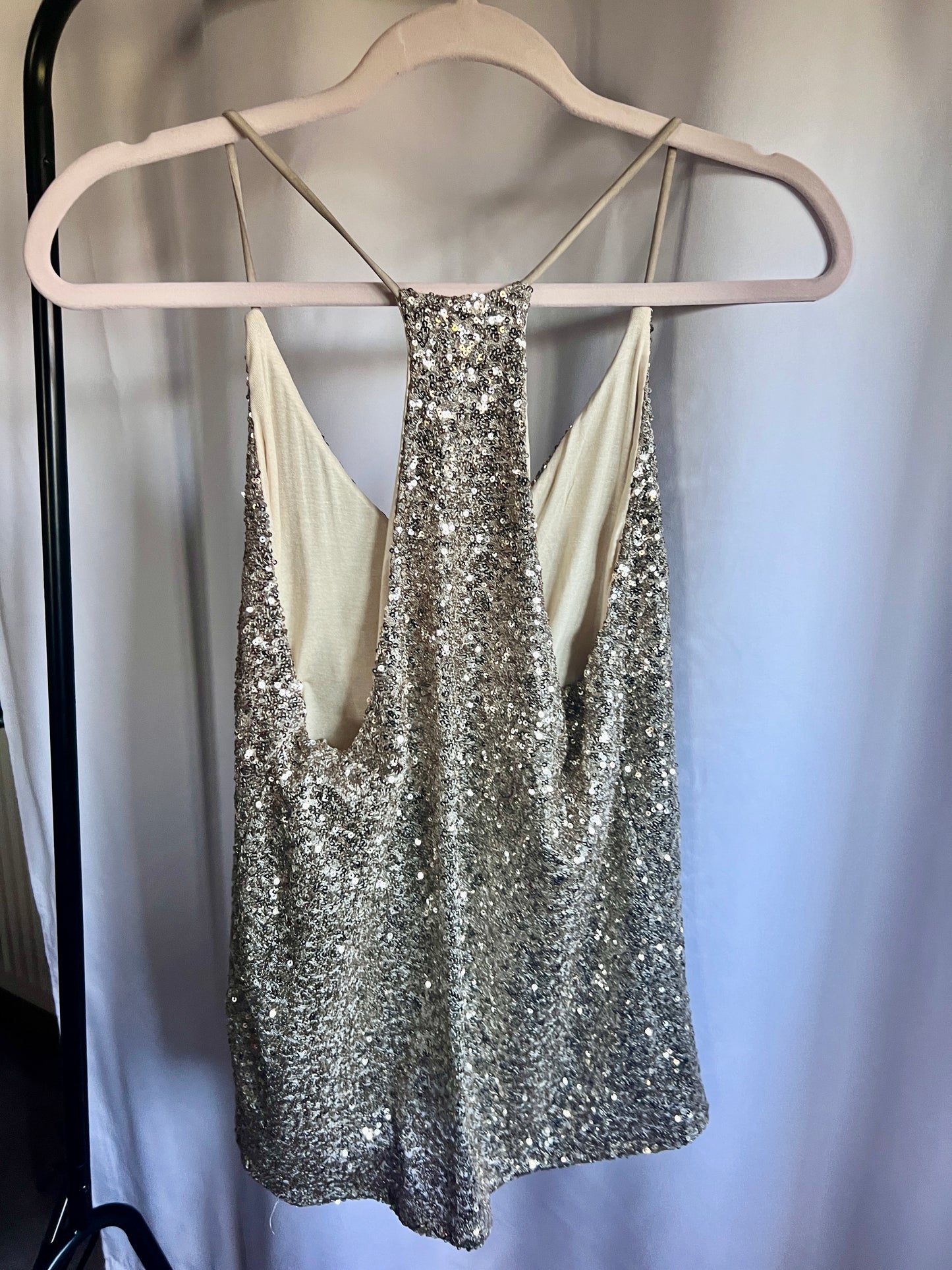 NEW Highline Sequin Top - Champagne