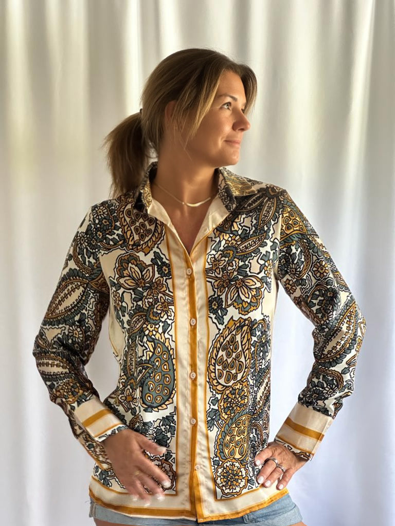 Perry Print Shirt Leaf