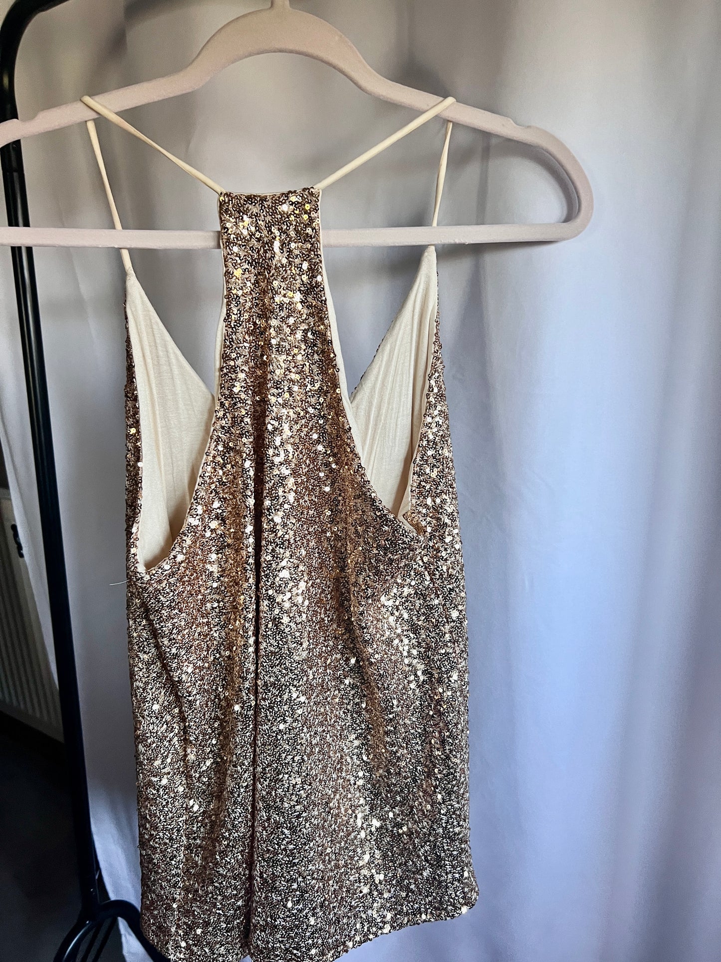 NEW Highline Sequin Top - Gold