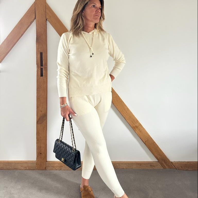 Hudson Hooded Lounge Set - Cream